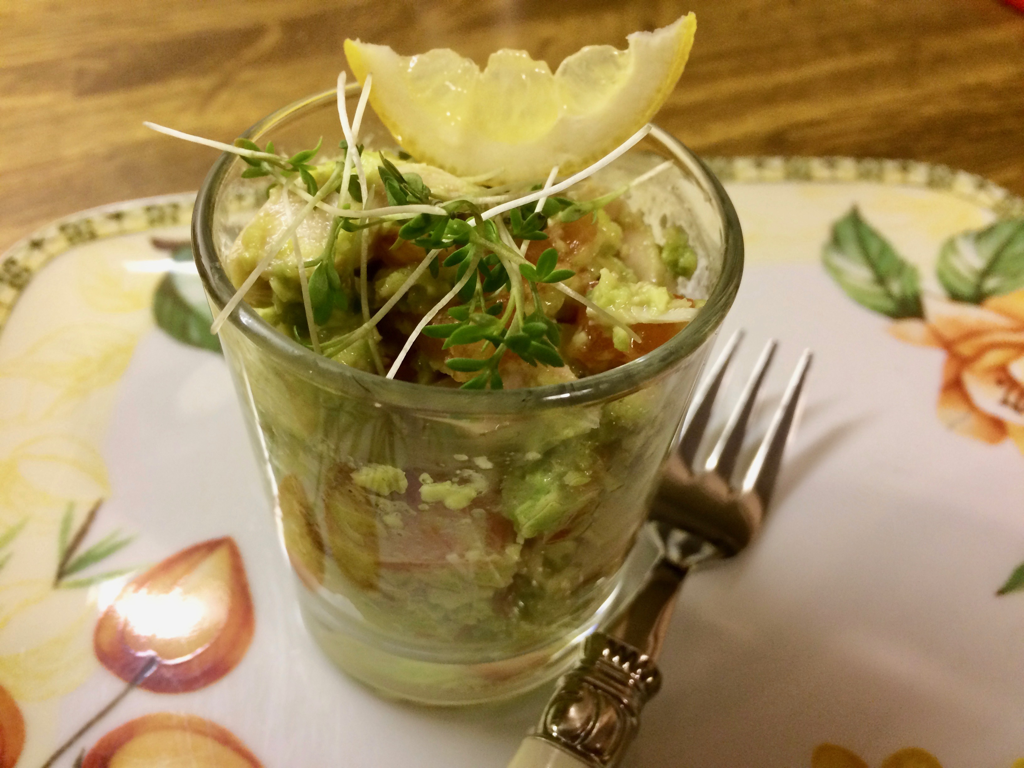 Hähnchen Avocado Salat mit Tomate - Was essen wir heute