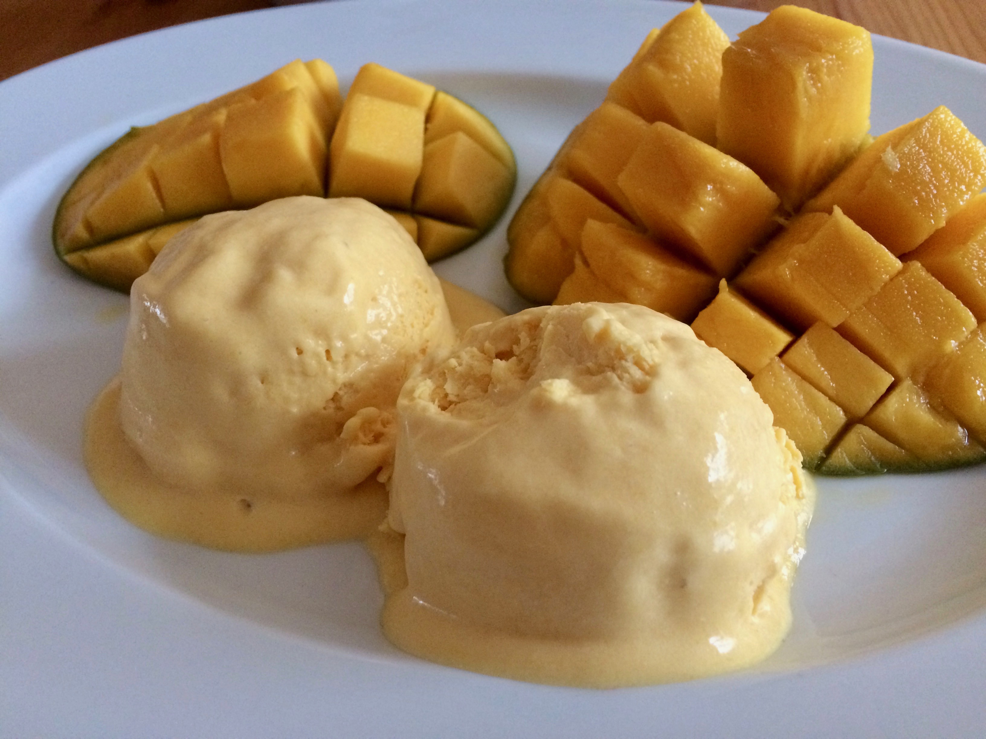 Mango Eis - Was essen wir heute