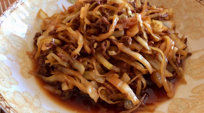 Hackfleisch mit Kraut