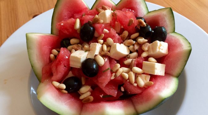 Wassermelonensalat