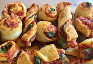 Schnelle Pizzateilchen
