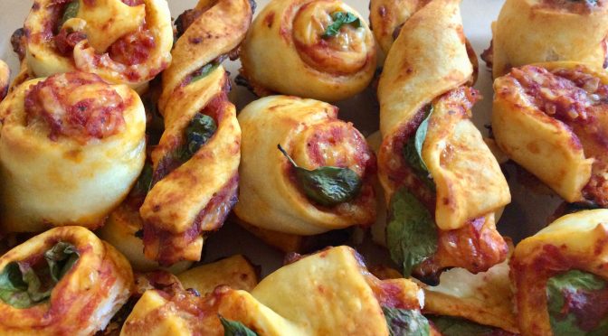 Schnelle Pizzateilchen