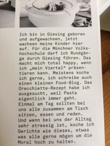 Das Giesinger Kochbuch im Flo***